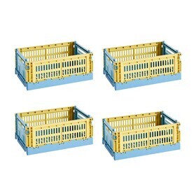 HAY - Colour Crate Mix mand gerecycled S set van 4