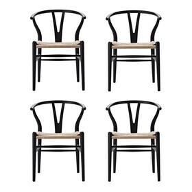 Carl Hansen - CH24 Soft Wishbone Chair onderstel beuken set van 2