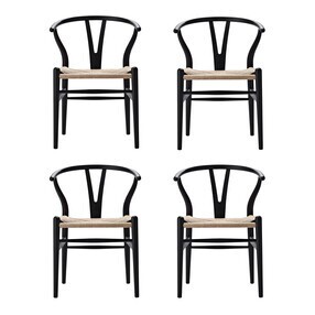 Carl Hansen - Set de 2 chaises CH24 Soft Wishbone structure hêtre