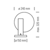 Tecnolumen - De Stijl Table Lamp - line drawing