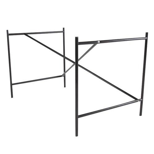 Richard Lampert - Eiermann 1 - châssis de table excentré - noir//Set de réglage de la hauteur de 3,/excentré/110 x 66 x 66cm