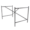 Richard Lampert - Eiermann 1 Tischgestell exzentrisch - schwarz//inkl. Höhenversteller 3,5cm/exzentrisch/110 x 66 x 66cm