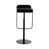 la palma - Lem 66-79 Bar Stool Frame Black - black/leather/frame black lacquered/adjustable in height from 66 to 79 cm