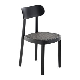 Thonet - 118 stoel met vlechtwerk Dark Melange