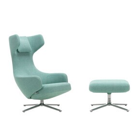 Vitra - Grand Repos fauteuil & voetenbank stof