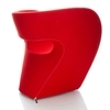 Moroso - Victoria and Albert Armchair - red/fabrics Kvadrat Divina 623