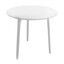Magis - Table First Tisch Rund - Tischplatte MDF weiß/weiße Tischbeine/Größe 1/Ø80cm