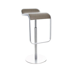 Lapalma - LEM S80 Barhocker Sitzfläche Leder 66-79cm