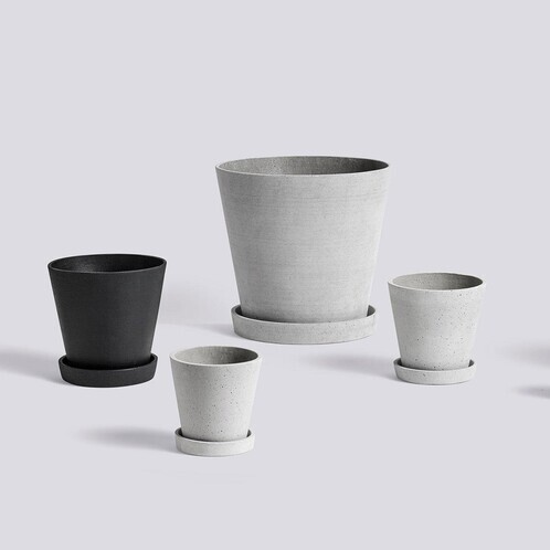 HAY - HAY Blumentopf mit Untersetzer 2er Set