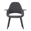 Vitra - Organic Chair - Chaise - gris foncé/étoffe Hopsak//châssis bois de frêne noir