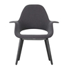 Vitra - Organic Chair Stuhl - dunkelgrau/Stoff Hopsak//Gestell Esche schwarz