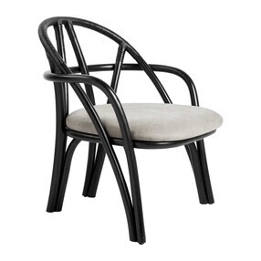 Gubi - Fauteuil Bistra structure naturel