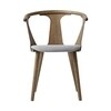 &tradition - In Between Chair SK2 - Chaise rembourrée - gris/étoffe Sunniva 2 242/structure chêne huilé et fumé