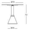 Magis - Table One Bistrot Table - line drawing