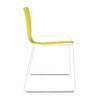 Arper - Catifa 46 0278 - Chaise bicolore pied blanc - blanc/jaune/coque brillant/dedans mat/support blanc mat V12/nouvelle couleur