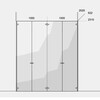 Piure - Nex Pur Schrank 200x231cm - Strichzeichnung