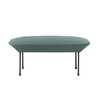 Muuto - Oslo Pouf/Hocker - grün/Stoff Steelcut trio 966/BxHxT 100x45x73cm/Füße in dunkelgrau