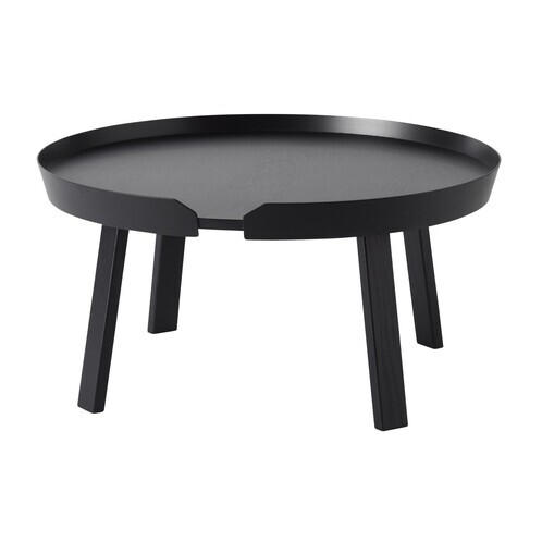 Muuto - Around Beistelltisch groß - schwarz/Ø 72cm