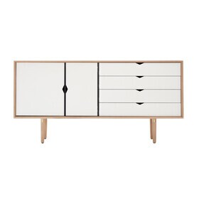 Andersen Furniture - Armoires basse S6 façades blanches