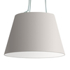 Artemide - Tolomeo Mega Sospensione Satin - Suspension - écru/satiné/H 200cm/Ø 42cm/petit modèle