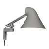 Louis Poulsen - NJP - Applique Murale LED - clair gris/laqué poudre/2700K/529lm/bras court/LxPxH 14.9x6.3x22cm