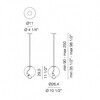 Cappellini - Meltdown Single - Suspension - dessin au trait