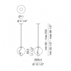 Cappellini - Meltdown Single - Suspension - dessin au trait