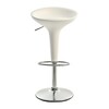 Magis - Bombo Bar Stool Adjustable In Height 50-74cm - white/matt/frame chromed/Seat height 50-74cm
