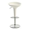 Magis - Bombo - Tabouret réglable en hauteur 50-74cm - blanc/mat/support en acier chromé/Hauteur de la selle 50-74cm