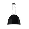 Artemide - Nur Gloss HALO Pendelleuchte - schwarz/poliert/H 43cm/Ø 55cm