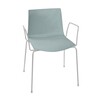 Arper - Catifa 46 Armchair Unicoloured Frame Chrome - petrol/seat shell glossy/inside matt/frame chromed/new colour