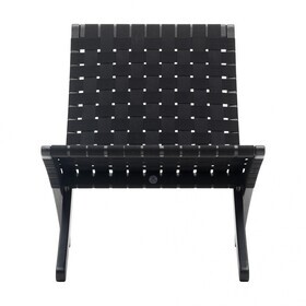 Carl Hansen - Chaise MG501 Cuba pliable avec ceintures coton