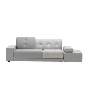 Vitra - Polder sofa armsteun links met ottomane