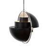 Gubi - Multi-Lite - Suspension chrome - noir/Ø 36cm/câble noir