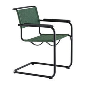 Thonet - S 34 V Freischwinger Armlehnstuhl Wolle