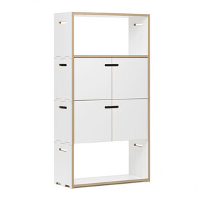 Tojo - Hochstapler Regal mit Türen H 144cm