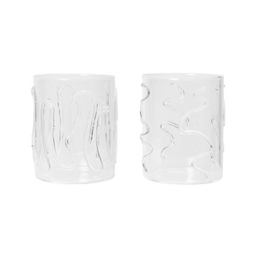 Ferm Living - Doodle Glas hoch 2er Set