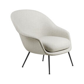 Gubi - Chaise longue à dossier bas Bat