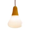Martinelli Luce - Ciulifruli Pendelleuchte - gelb/matt/H19cm/Ø23cm/Kabel/Baldachin weiß