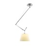 Artemide - Tolomeo Sospensione Decentrata Deckenleuchte - aluminium/Schirm Pergament/Ø36cm/BxH 154x80cm