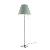 Luceplan - Costanza Terra Floor Lamp Telescope/Dimmer - comfort green/brushed/frame aluminium/foot 18cmx18cm