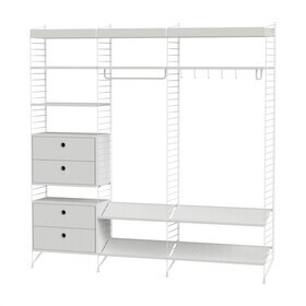 String - Wardrobe with Shoe Rack 200x200cm