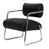 ClassiCon - Bonaparte - Fauteuil - noir/cuir Classic/Hauteur d'assise: 45cm