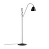 Gubi - Bestlite BL3 S - Lampadaire - noir/mat/H 113-152cm, Ø 16cm/structure chrome