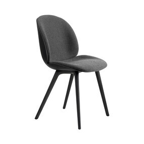 Gubi - Beetle schelp stoel gestoffeerde voorkant ondestel kunststof