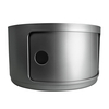 Kartell - Componibili 1 Modular Element round - silver/ABS-plastics/height 23,5cm
