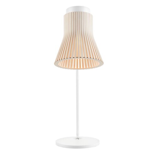 Secto Design - Petite 4620 - Lampe de table - bouleau naturel/bois de bouleau/structure laque blanc/2800K/480lm