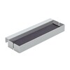 müller möbelwerkstätten - Flai Add-On-Element No. 1 Ablage für Flai Bett - weiß RAL 9016/mit Filzeinlage anthrazit/offen/LxBxH 29x8x3.5cm