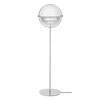 Gubi - Multi-Lite Stehleuchte Chrom - weiß/Lampenschirm weiß/H 148cm, Ø 39cm/Gestell Chrom