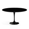 Knoll International - Saarinen Tisch Ø120cm - schwarz/Laminat Fenix/Gestell schwarz